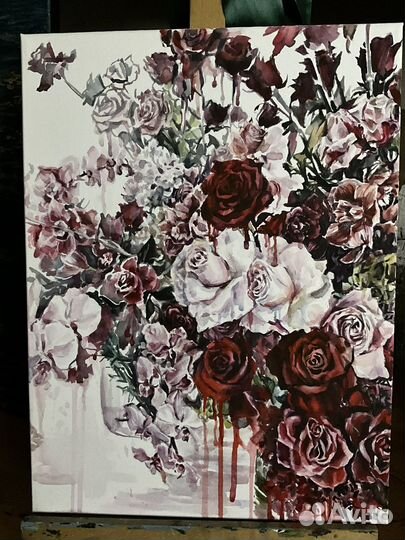 Интерьерная картина букет цветов