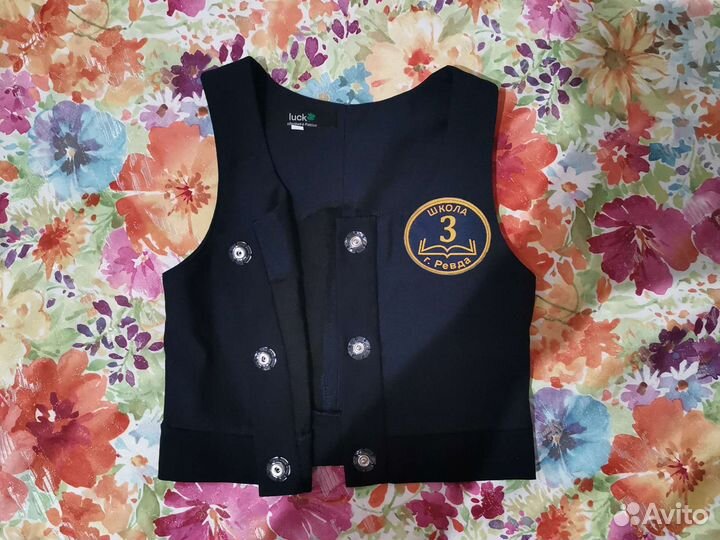 Жилет школьный синий 116