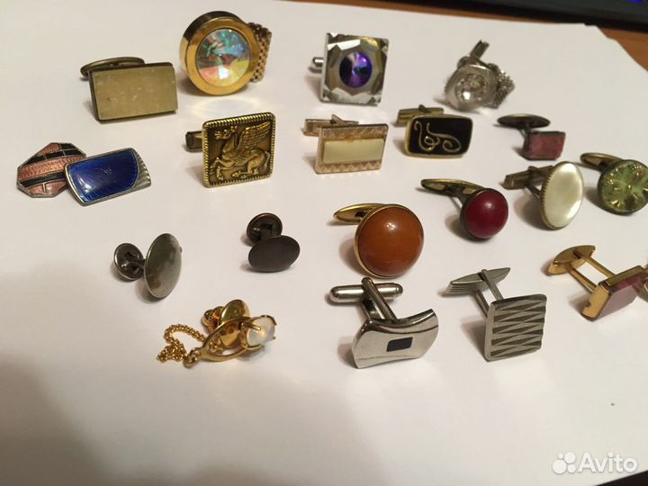 Одиночные старые запонки СССР