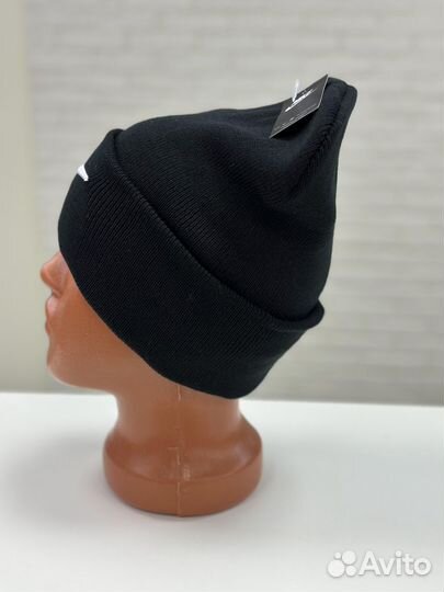 Шапка мужская зимняя Nike колпак (черная)