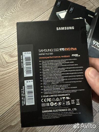 Samsung 970 evo plus 1tb новые