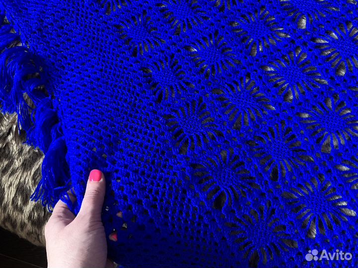 Шаль вязаная крючком