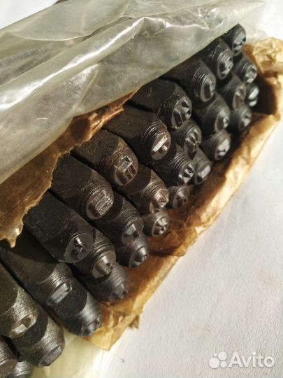 Клейма шрифт буквенные 5 мм