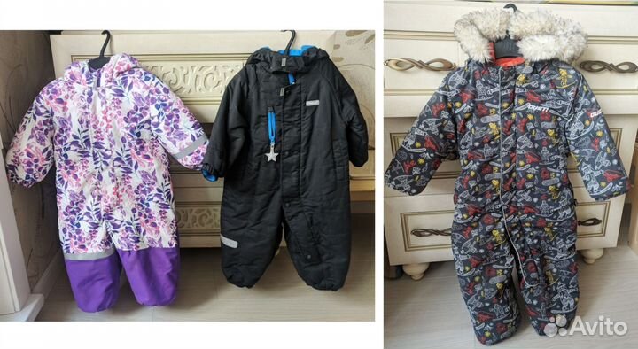 Зимние комбинезоны baby go, reima 86, 92