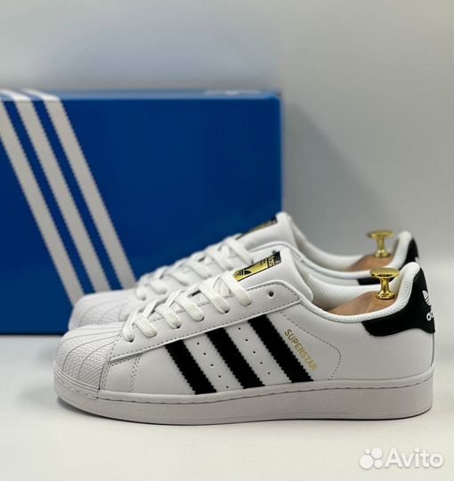 Симпатичные кроссовки Adidas Superstar White