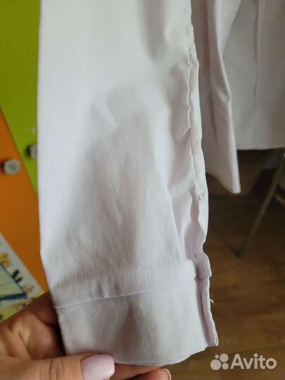 Блузка белая для девочек 152