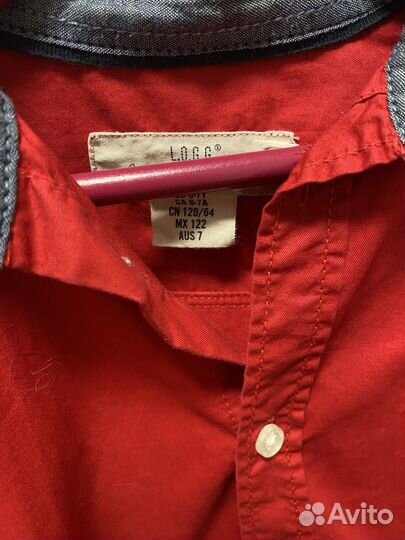 Рубашка hm на мальчика 122 размер