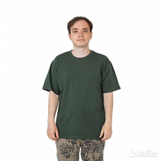 62700 Футболка однотонная зеленый (KG, 60, (60)