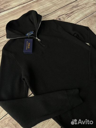 Свитер полузамок Polo Ralph Lauren черный мужской