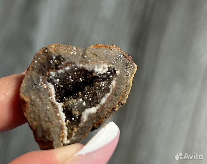 Жеода лимонит с халцедоном