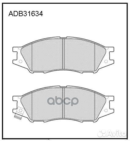 Колодки тормозные дисковые перед ADB31634 A