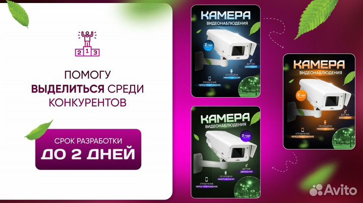 Дизайн карточек инфографика для wildberries, ozon