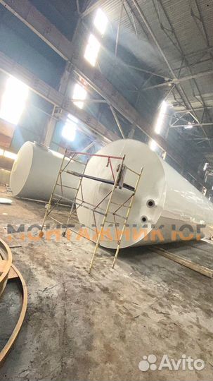 Резервуар горизонтальный стальной для воды