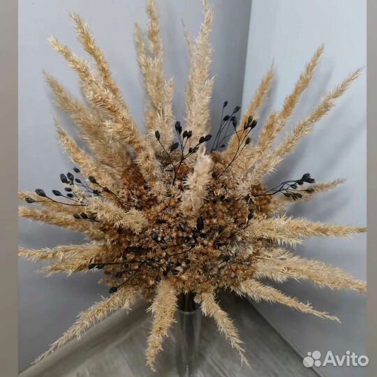 Букет из сухоцветов. Интерьер. Декор. Подарок