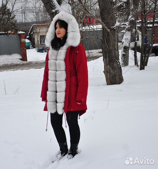 Новая парка с натуральным мехом
