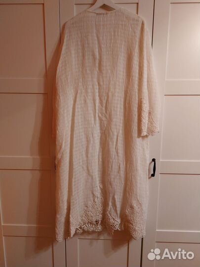 Платье женское zara 48 молочного цвета