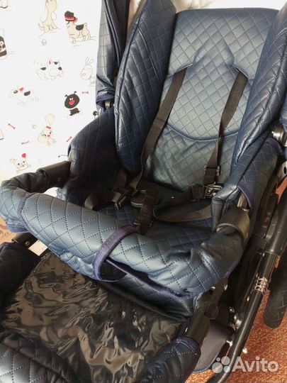 Коляска 2 в 1 эко кожа