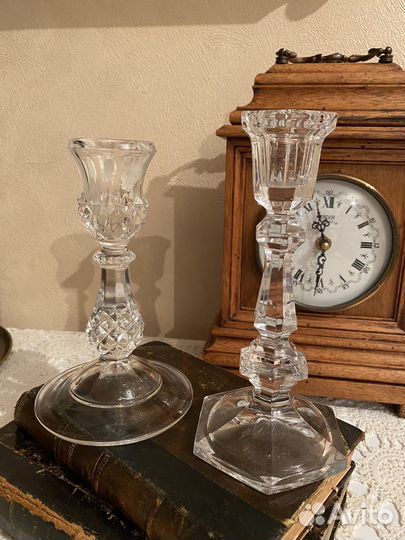 Подсвечники хрустальные. Германия
