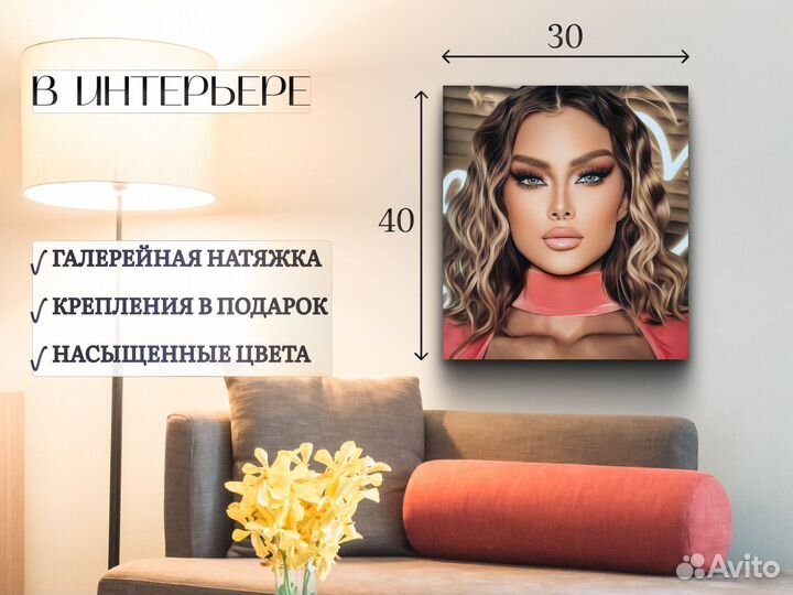 Портрет на холсте по фото