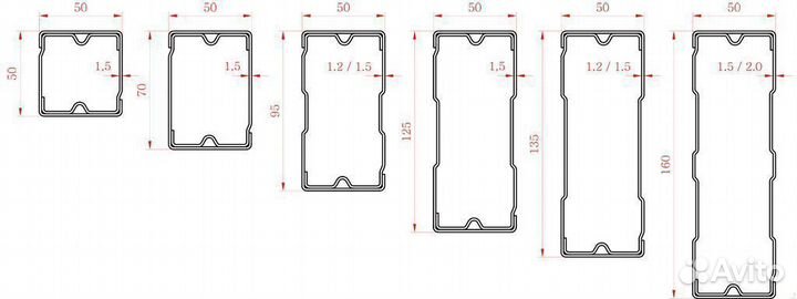 Паллетные фронтальные стеллажи, 50х160 для склада