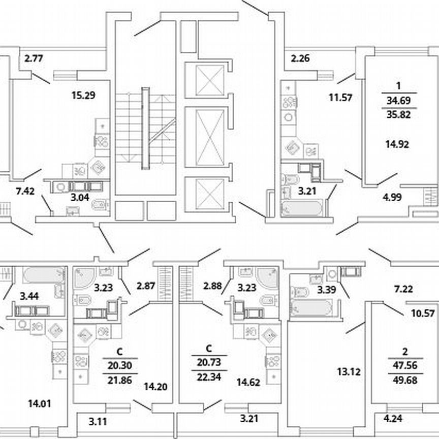 1-к. квартира, 40,9 м², 14/19 эт.