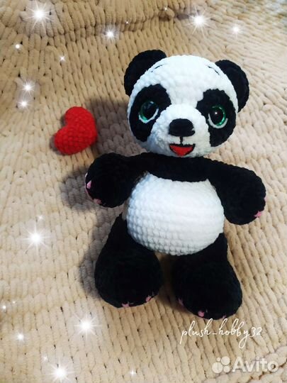 Заяц, панда, мишка, жираф. Игрушки. Ручная работа