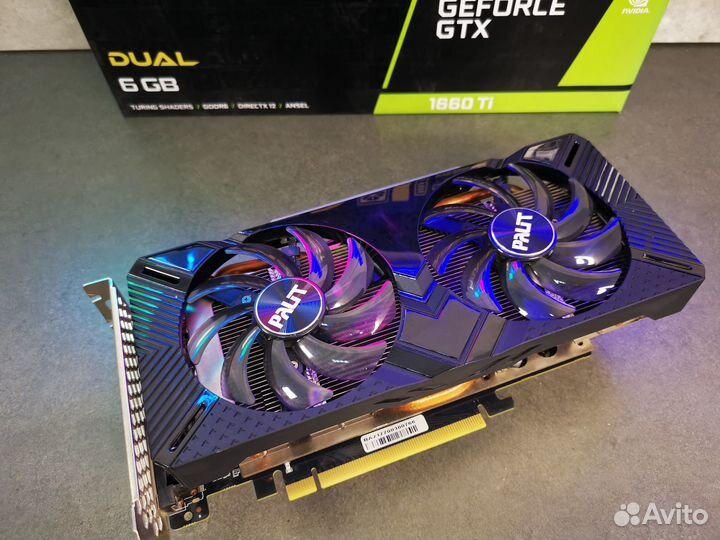 Palit dual GTX 1660 Ti 6Gb