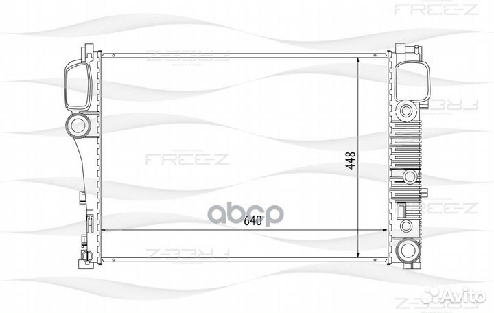 Радиатор системы охлаждения KK0231 free-Z