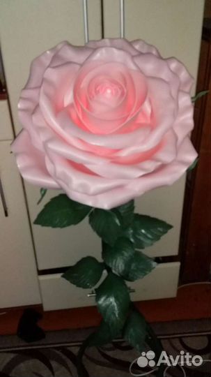 Роза светильник торшер ручной работы высота 140