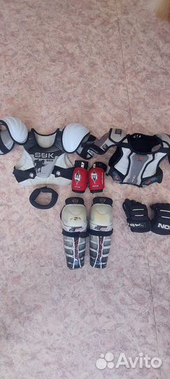 Детская хоккейная форма+2клюшки от 5 до 8 лет
