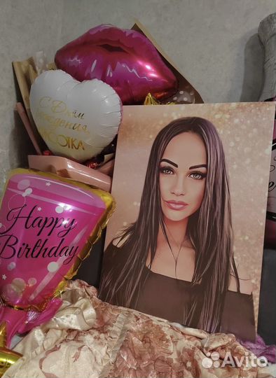 Портрет на холсте по фото 60*100