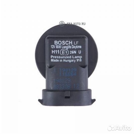 Bosch 1987301340 Лампа Longlife Daytime H11 12V 55W блистер 1 шт увелич. в 3 раза срок службы