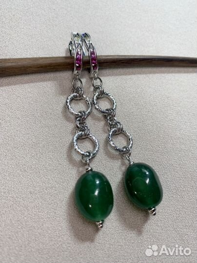 Серьги из натуральных камней