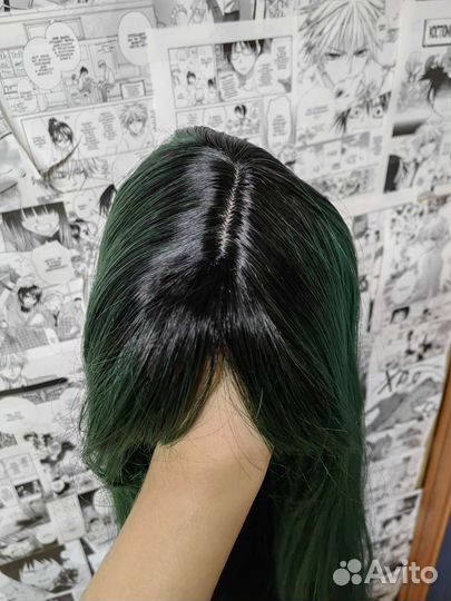 Парик зеленый