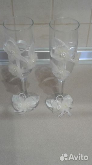Продаю свадебные фужеры