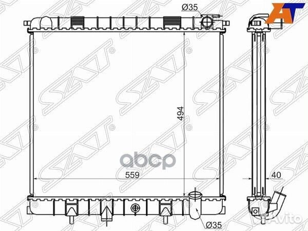 Радиатор Land Rover Range Rover 94-02 LR0003-98