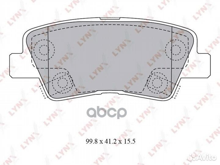 Колодки тормозные hyundai solaris 10/sonata V