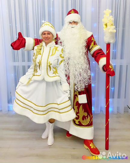 Поздравление от белого медведя, ростовые куклы