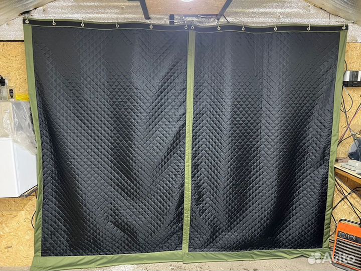 Шторы в гараж,брезентовые шторы в гараж,утепленные
