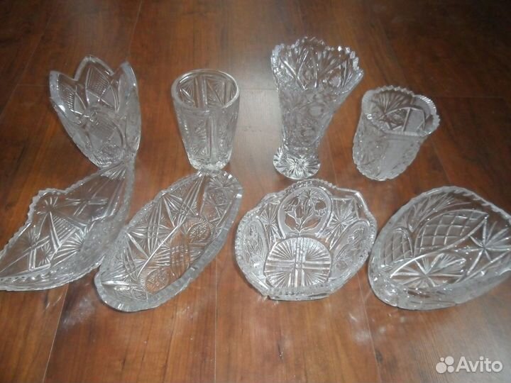 Ваза хрустальная