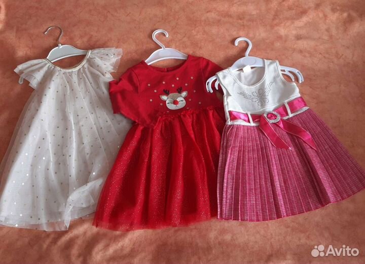 Вещи пакетом для маленькой принцессы 74- 80