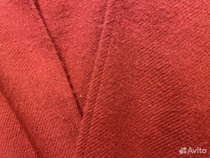 Пончо-накидка бордовая шерсть/акрил