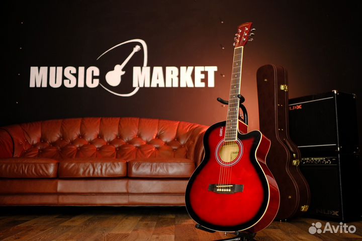 Акустическая гитара Elitaro E4010 RDS (Комплект)