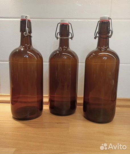 Бутылки с бугельной пробкой 1 л