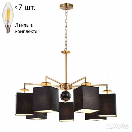 Подвесная люстра с лампочками Favourite Diva 2822-7P+Lamps E14 Свеча