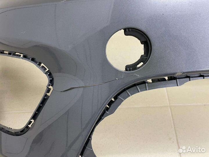 Серый бампер на kia rio x line