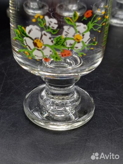 Рюмка Рюмки Рюмочки Стекло Позолота СССР Винтаж