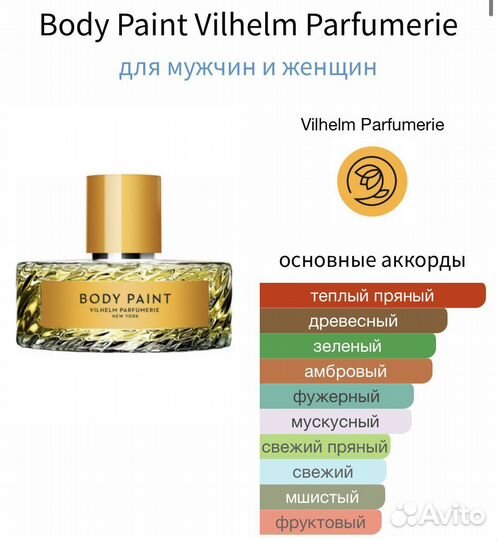 Body Paint vilhelm parfumerie