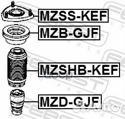 Отбойник амортизатора mazda 6 12- пер. MZD-GJF