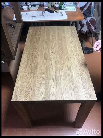 Дубовый стол обеденный из массива дуба/ясеня